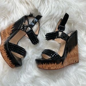 Spiked Christian Louboutin platform heels excellent condition!